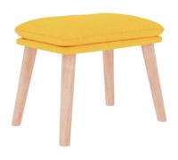 mtlskopl Tabouret rembourré en tissu jaune moutarde 45 x 29,5 x 35 cm | Tabouret rembourré compact jaune moutarde avec pieds solides en bois de caoutchouc pour salon, chambre à coucher et couloir.