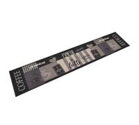 mtlskopl Tapis de cuisine - Lavable - 60 x 300 cm - En velours - Motif café | La surface en velours absorbant absorbe l'humidité dans la zone de cuisson, le dessous antidérapant assure un maintien dans