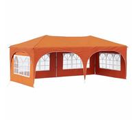 mtlskopl Tente de Fête Pop-up Orange 5,75 x 2,88 m Barnum de Jardin