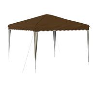 mtlskopl Tente Pop-Up 2,88x2,88 m Tonnelle de Jardin Pliante Taupe