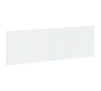 mtlskopl Tête de lit murale, blanche, 160 x 3 x 50 cm, matériau en bois | Tête de lit peu encombrante pour chambre à coucher avec étagères intégrées et surface blanche facile d'entretien.