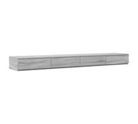 mtlskopl Tiroirs de Lit avec 4 Tiroirs Gris Sonoma 180 x 36,5 x 16,5 cm, Meuble de Rangement en Bois d'Ingénierie, Multifonction comme Marchepied ou Banc Bas pour Chambre Adulte