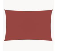 mtlskopl Voile d'Ombrage Rectangulaire 3x6 m en Tissu Oxford avec Cordes de Fixation pour Jardin Terrasse Balcon, Toile Solaire Solide pour Zone d'Ombre Extérieure, Terre Cuite