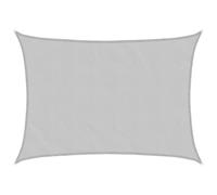 mtlskopl Voile d'ombrage rectangulaire 8x6 m, Toile Solaire en Polyester Oxford Gris Clair avec Cordes pour Jardin, terrasse, Cour, Piscine, Camping et activités de Plein air
