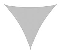 mtlskopl Voile d'Ombrage Triangulaire 4,5x4,5x4,5 m, Toile en Polyester Oxford avec Cordes pour Jardin, Terrasse, Cour, Camping et Activités Extérieures, Gris Clair