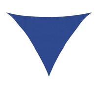 mtlskopl Voile d'ombrage triangulaire, bleu, 3,5 x 3,5 x 4,9 m, filet d'ombrage en polyéthylène haute densité perméable au vent, filet d'ombrage pour jardin, terrasse et balcon, brise-vue avec