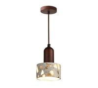 MTNROO Suspension En Terrazzo Lustre Suspendu De 16 Cm Éclairage D'intérieur En Pierre Naturelle, Culot E27 Style Espagnol, Installation Électrique Personnalisée Et Créative Pour Îlot De Cuisine,