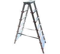 MTRA Escabeau double marchepied en aluminium 7 marches