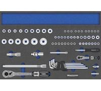MTS Jeu de douilles XL, 72 pces, 1/4-1/2" mm (3/3