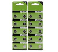 Mtucegi Lot de 20/10 piles bouton AG7/LR927/395 pour montre - 1,5 V - Piles bouton pour petits appareils électroniques sans clé