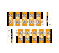 Mtucegi Lot de 20 piles bouton AG13 LR44 175 mAh pour montres | 1,5 V Lithiums 175 mAh pour montres, calculatrices, télécommandes et petits appareils électroniques, balances numériques