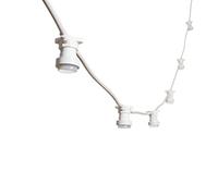 MU 10M Guirlande Lumineuse Exterieure Blanche Pour 10 Douilles Raccordable Jusqu'à 100M/1000W LED IP54 E27 Décoratif Extérieur Patio Cour Fêtes Mariage Jardin, Guirlande Guinguette Exterieur