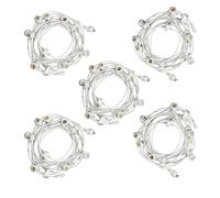 MU 50M Guirlande Lumineuse Exterieure (5 * 10M) Blanche Pour 50 Douilles Raccordable Jusqu'à 100M/1000W LED IP54 E27 Décoratif Extérieur Patio Cour Fêtes Mariage Jardin|50M, 50 Douilles, Blanche
