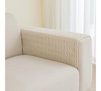 Muamar 1 Housse d'accoudoir de canapé et de Chaise (Blanc crème, 76,2 x 76,2 cm), imperméable et antidérapante pour Fauteuil inclinable, protège et décore Votre canapé et Vos Meubles