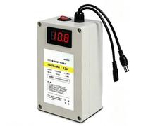 MUBOYI Batterie Au Lithium Rechargeable 12V, Stockage D'énergie Portable, Surveillance Solaire, Haut-Parleur Extérieur, Alimentation Électrique for Lampadaire LED
