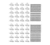 Mucafar Coin Aluminium Connecteurs Profil Ensemble 20mm Rail | Contenu: 40x angles aluminium 20 mm, 90°; 80x écrous en T M5 x 10 mm; 80x vis M5x10mm hex socket.