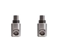 Mucafar Enrouleur de tuyau demi pouce Robuste Argent | Demi pouce d'entrée/sortie, design robuste et en acier inoxydable pour des connexions fiables.