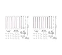 Mucafar Kit de connecteur de bande LED à 5 broches Etanche Cuivre | Noyau en cuivre pur étamé, kit compatible bandes LED étanches et non étanches, dénudage non nécessaire pour l’installation.