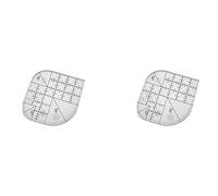 Mucafar Règle de Courtepointe Coupe-Angle Incurvée Polyvalente pour Tapis | Rayons 2,5 cm et 1,2 cm; 5 cm et 7,6 cm pour coins arrondis précis sur tapis et sets de table.