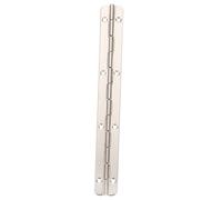MuchLuckystar Charnière de piano continue robuste en acier inoxydable - Charnière pliable de 20 cm pour boîte à bijoux, armoire en bois, boîte à outils, pré-percée