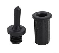 MuchLuckystar Lot de 10 paires de chevilles de haut-parleur en plastique dur pour fixation d'armoire Vis de 6 x 5,7 mm Noir