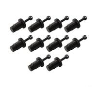MuchLuckystar Lot de 10 paires de chevilles de haut-parleur en plastique dur pour fixation d'armoire Vis de 6 x 5,7 mm Noir