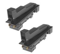 MuchLuckystar Lot de 2 boutons d'interrupteur pour meuleuse d'angle Bosch GWS 18U 20-180 18-230 19-180 21-230 24-300 Noir