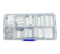 MuchLuckystar Lot de 235 connecteurs JST XH 2,54 mm, boîtier mâle femelle 6 à 10 broches avec 210 bornes, boîte de rangement double face pour réparation électronique automobile