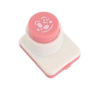 MuchLuckystar Nori Punch Coupe-algues pour Sushi Boules de Riz, Imprimante Alimentaire à Ressort avec Lame en Zinc pour Créer des Visages, Outil de Gaufrage en Plastique pour Boîte à Déjeuner, Rose