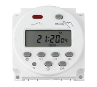 MuchLuckystar Relais de commutateur de minuterie LCD, contrôle par micro-ordinateur pour alimentation de réverbère programmable sans boîtier étanche affichage numérique
