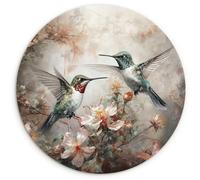 Muchowow Colibri Oiseaux Fleurs - 60x60 cm