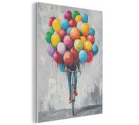 MuchoWow© Décoration en Feutre Murale Design 70x100 cm Élément Déco Chambre Salon Maison Cuisine Moderne Ballons - Street Art - Vintage
