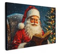 Muchowow Impression sur toile Père Noël - 120x120 cm