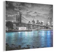 Muchowow New York Skyline Bleu - 100x100 cm