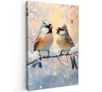 Muchowow Oiseau branche hiver - 60x60 cm