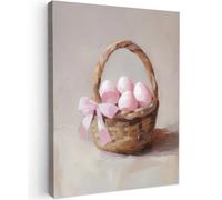 Muchowow Panier - Oeufs - Rose - 30x30x2 cm