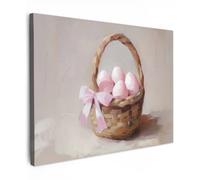 Muchowow Panier - Oeufs - Rose - 80x80 cm