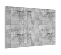 MuchoWow© Panneau Acoustique 140x90 cm decoratif Mural Acoustic Panels Feutre Murale Plaque isolante anti bruit Mur Panneaux Design - Gris - Blanc - Structures - Tuiles