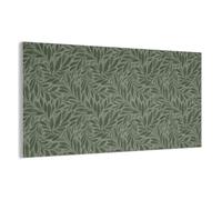 MuchoWow© Panneau Acoustique 160x80 cm decoratif Mural Acoustic Panels Feutre Murale Plaque isolante anti bruit Mur Panneaux Feuilles - Bio - Vertes
