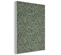 MuchoWow© Panneau Acoustique 60x80 cm decoratif Mural Acoustic Panels Feutre Murale Plaque isolante anti bruit Mur Panneaux Feuilles - Bio - Vertes