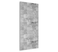 MuchoWow© Panneau Acoustique 80x160 cm decoratif Mural Acoustic Panels Feutre Murale Plaque isolante anti bruit Mur Panneaux Design - Gris - Blanc - Structures - Tuiles