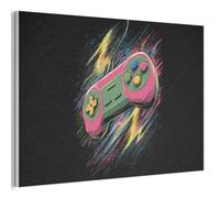 MuchoWow© Panneau Acoustique 90x60 cm decoratif Mural Acoustic Panels Feutre Murale Plaque isolante anti bruit Mur Panneaux Pixel - Contrôleur - Jeux