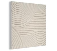 MuchoWow Panneau Acoustique Décoratif Mural Motif Abstrait Teinte Neutre