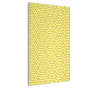 MuchoWow© Panneau Mural 100x150 cm decoratif Acoustique Wall Panel Feutre Plaque Tableau Panneaux Acoustiques Muraux Interieur Jaune - Motif - Géométrique