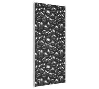 MuchoWow© Panneau Mural 100x200 cm decoratif Acoustique Wall Panel Feutre Plaque Tableau Panneaux Acoustiques Muraux Interieur Noir - Brillant - Pierres
