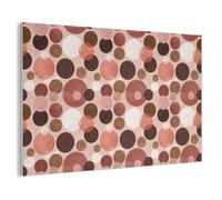 MuchoWow© Panneau Mural 140x90 cm decoratif Acoustique Traitement pour Home Tableau Mur Feutre Panneaux Acoustiques Muraux Insonorisation Cercles - Moderne - Coloré