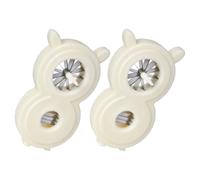 MUCKLILY 2 Pièces Râpe Portable Multifonction pour Oignons et Ail, Coupe | Plastique Blanc, Tranche Uniforme et Nettoyage Facile, Usage la Cuisine, la Cuisine Domestique, Légumes