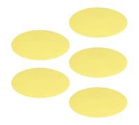 MUCKLILY 5 Pièces Film pour Lumières LED Jaune en Pet pour Plafonniers et Lampes Led, Améliore le Confort Visuel Éclairage Coloré pour Intérieurs et Création de Contenu