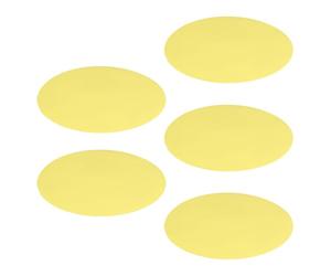 MUCKLILY 5 Pièces Film pour Lumières LED Jaune en Pet pour Plafonniers et Lampes Led, Améliore le Confort Visuel Éclairage Coloré pour Intérieurs et Création de Contenu