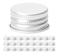 MUCKLILY 80 Pièces Bouchons à Vis en Aluminium Étanches 24mm pour Bouteilles et Bocaux, Légers et Réutilisables, Adaptés au Stockage Quotidien Activités en Plein Air